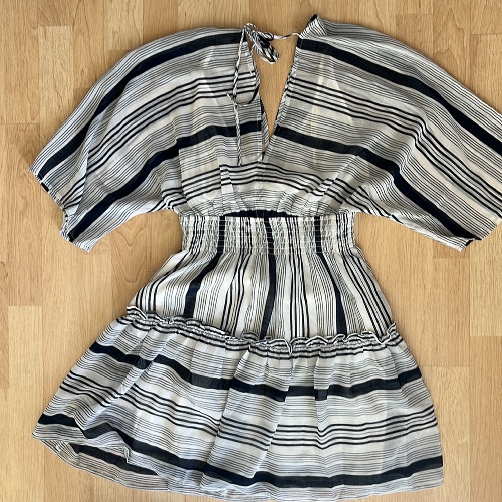 Lovestitch You've Earned Your Stripes Mini Dress - small.  Navy and White.